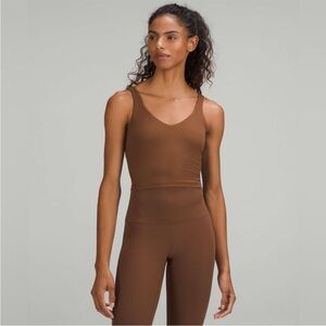 Lululemon Align Ribbed Tank Top Roasted Brown Size 6 NWT